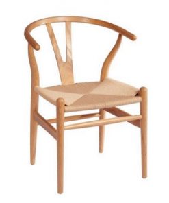 Wishbone đan dây gỗ sồi