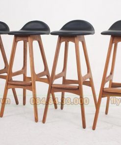 Mẫu ghế Bar gỗ mặt đệm