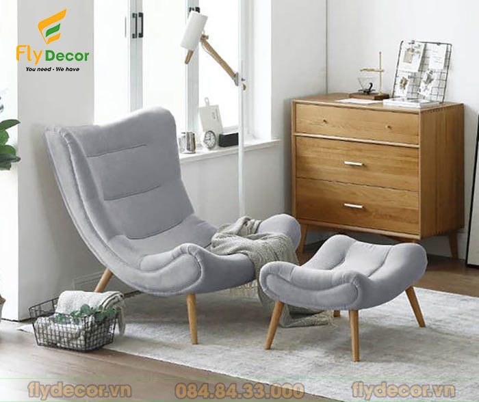 Ghế nằm đọc sách bọc nỉ