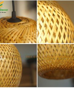 Chi tiết đèn tre quả nhót D25