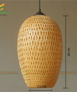 Đèn thả trang trí mây tre quả nhót