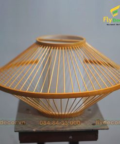 Đèn tre trang trí hình đĩa bay