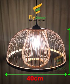 Kích thước đèn mây tre phổ thông