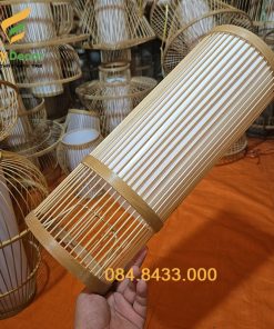 Đèn mây tre đan ống tăm
