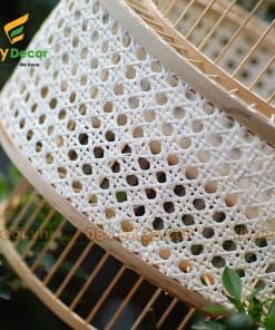 Chi tiết đèn mây tre hình kéo quân