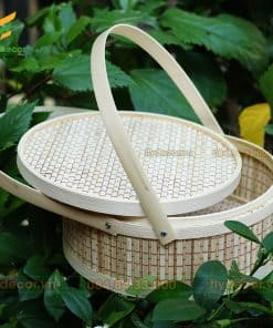Giỏ mây tre đựng đồ có quai xách