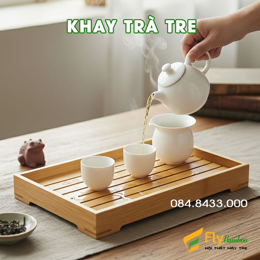 Khay trà tre cao cấp
